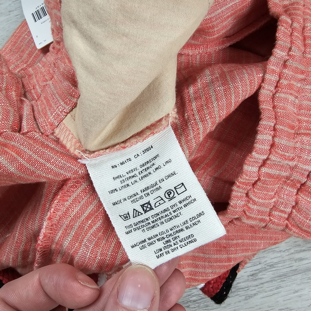 NWT Anthropologie Boho Casual Linen Summer Shorts  Large - Picture 7 of 8